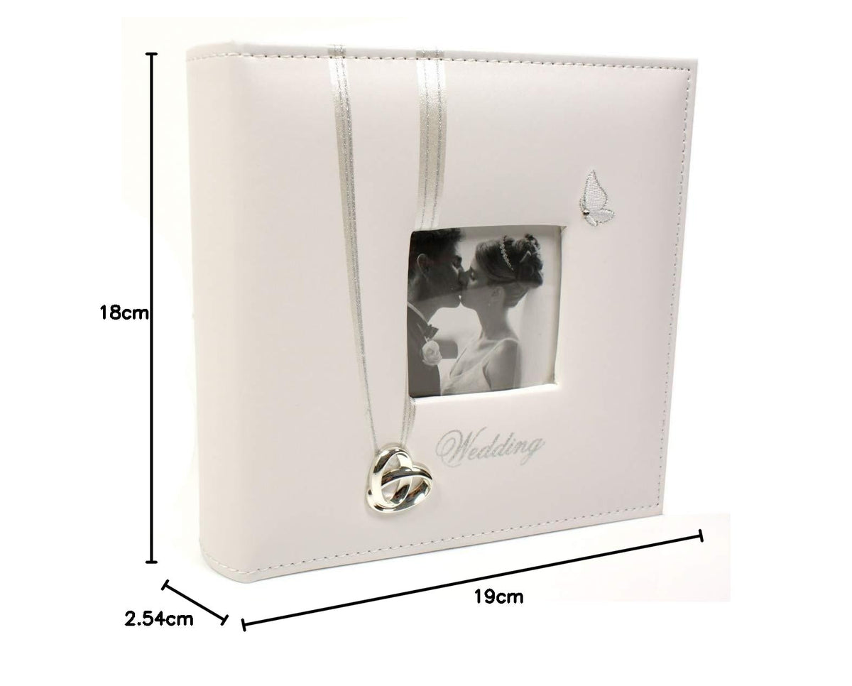Wedding Rings and Butterfly Photo Album - Wedding Day Gift