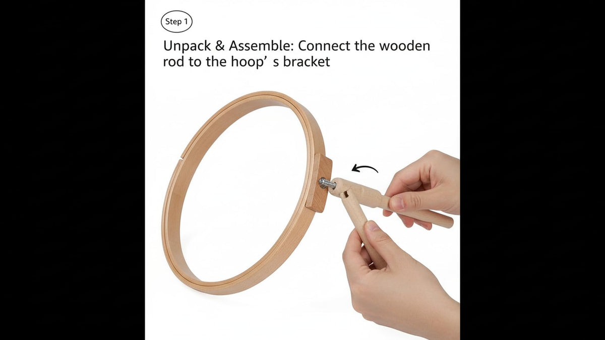 Elbesee Hoop and Stalk, Wood, Brown, 15 cm, 6-Inch