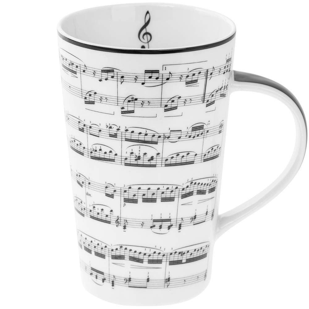 The Leonardo Collection Making Music Latte Mug