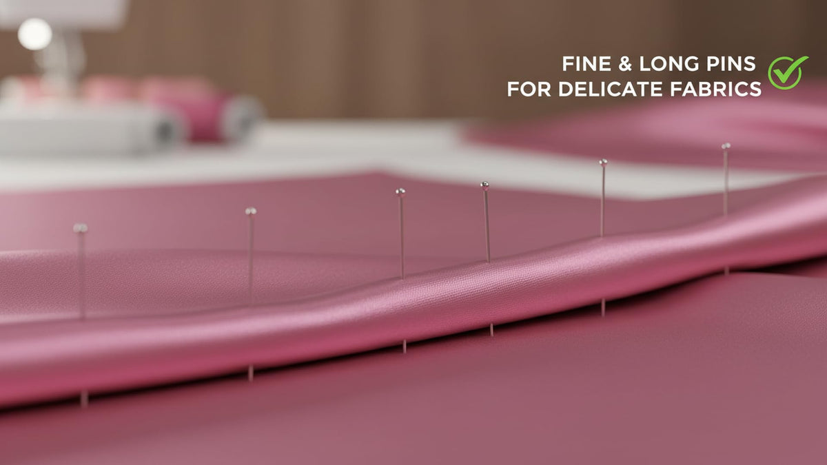 Hemline Extra Long Fine Pins (230pcs)