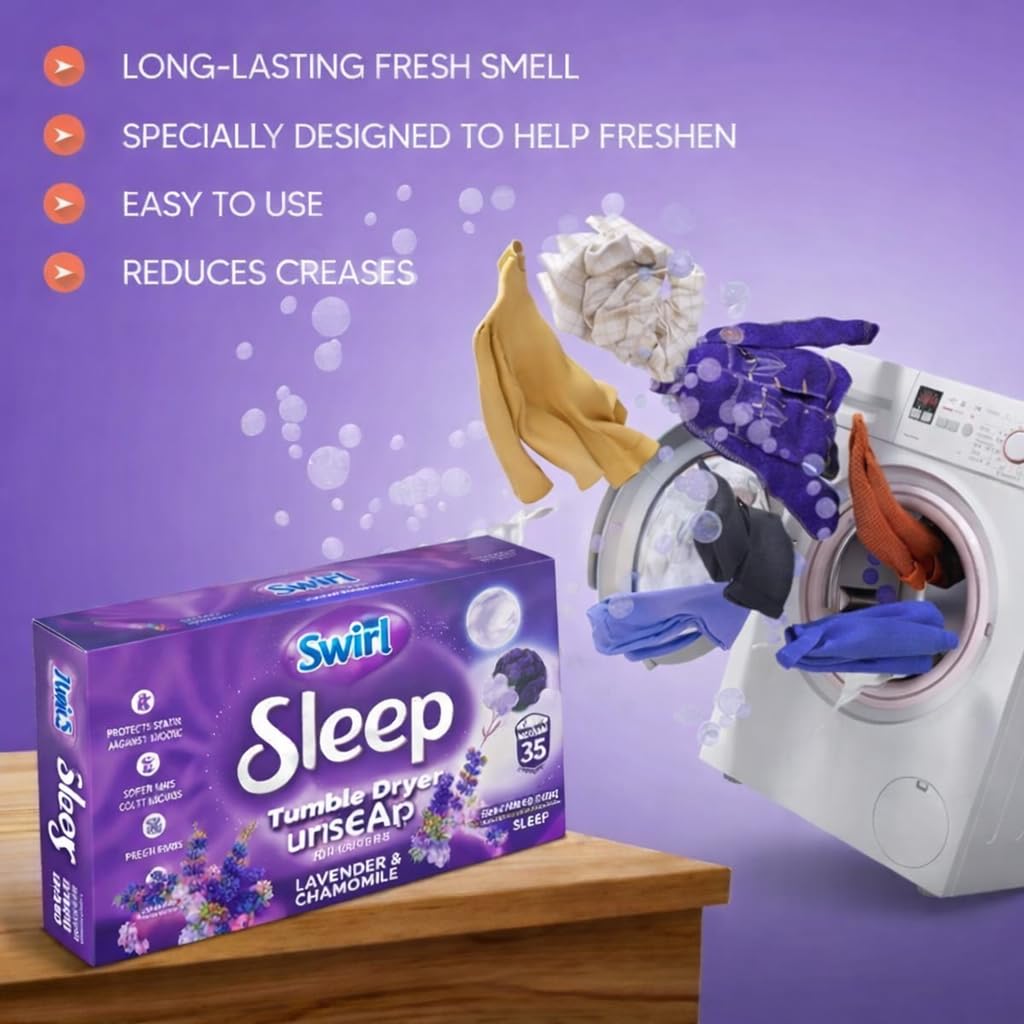Tumble Dryer Sheets, Lavender & Chamomile, 105 Sheets