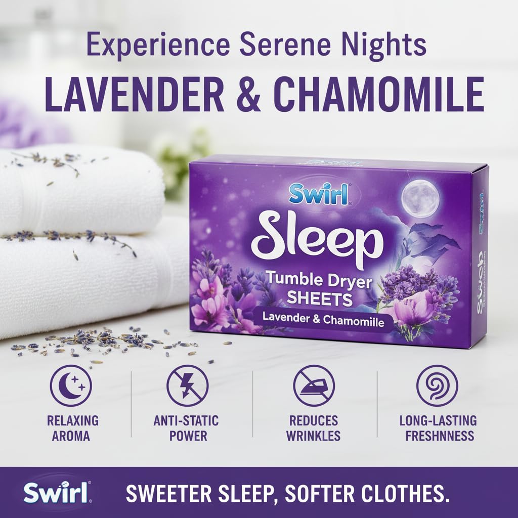Tumble Dryer Sheets, Lavender & Chamomile, 105 Sheets