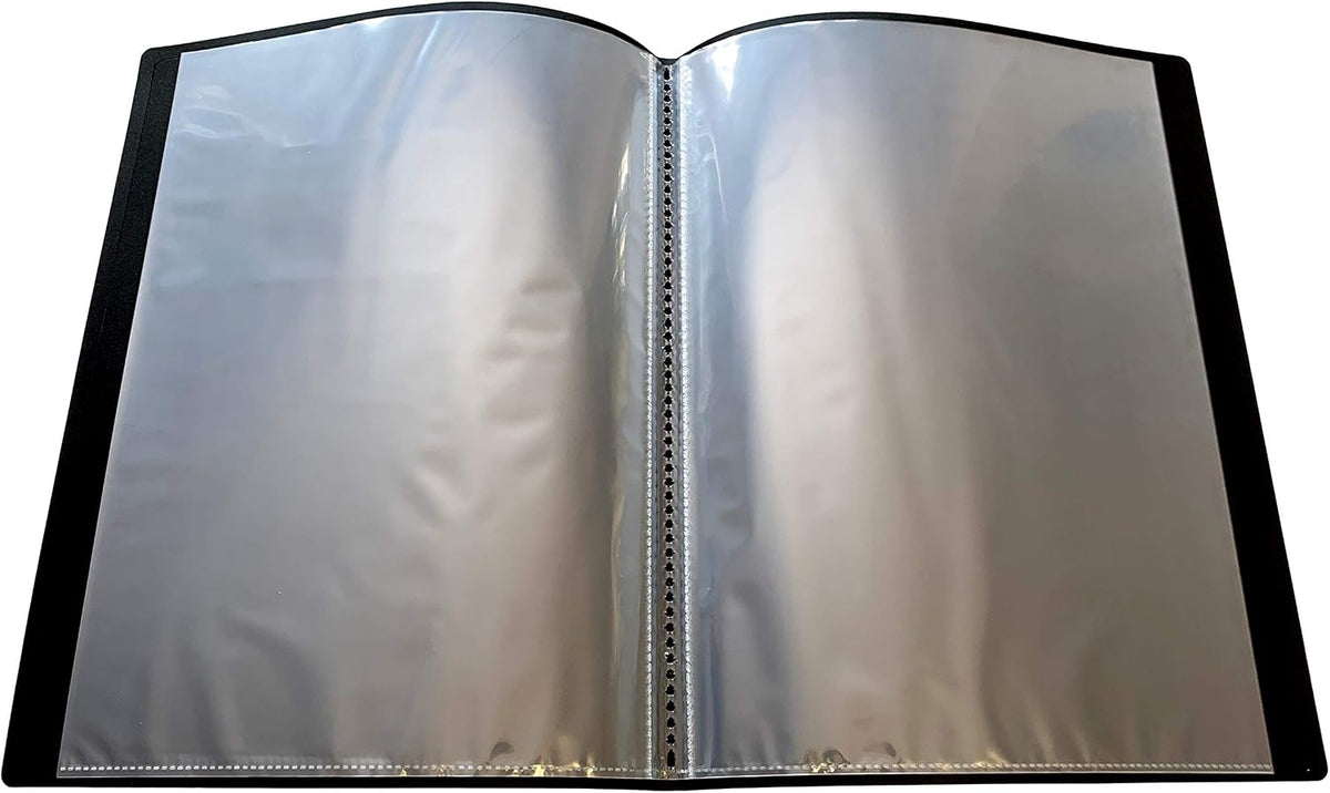 A4 Black Flexible Cover 10 Pocket Display Book