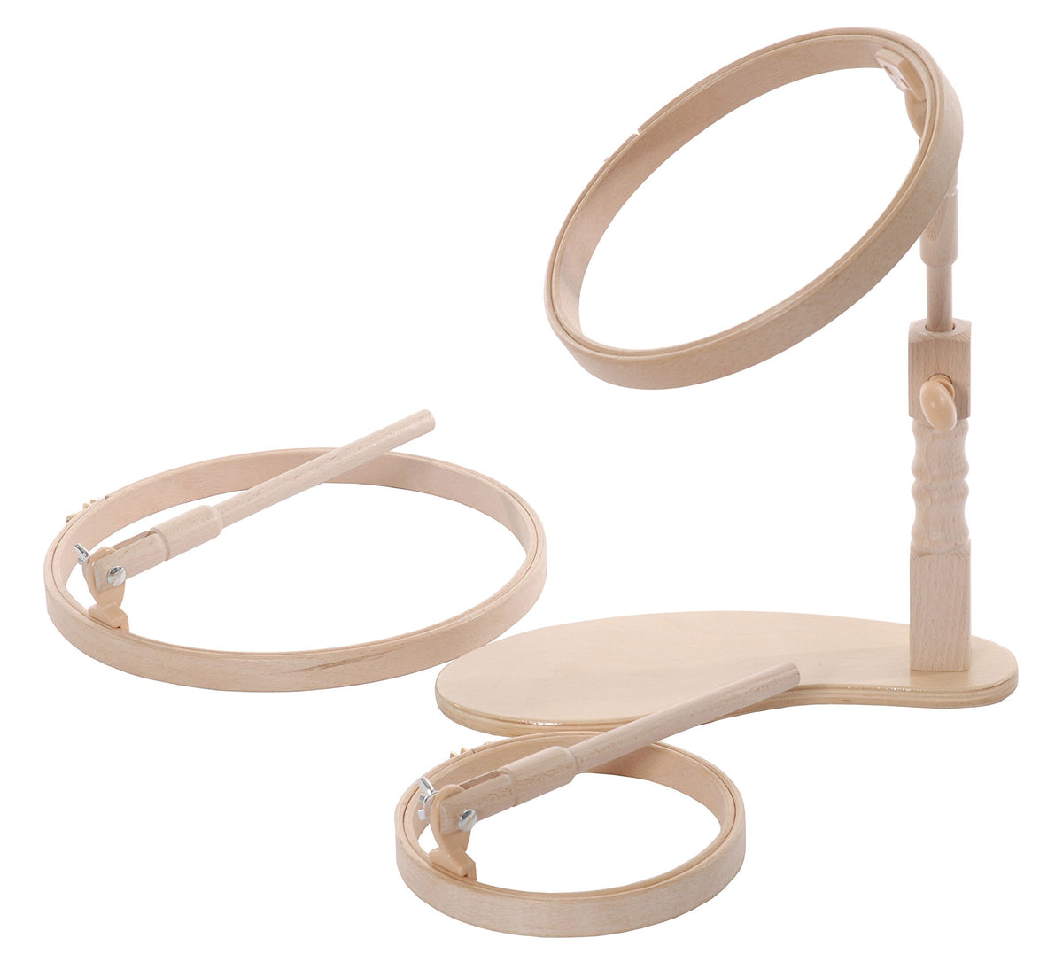 Elbesee Hoop Seat Frame Set, Wood, Brown, 15/20/25 cm, 6/8/10-Inch