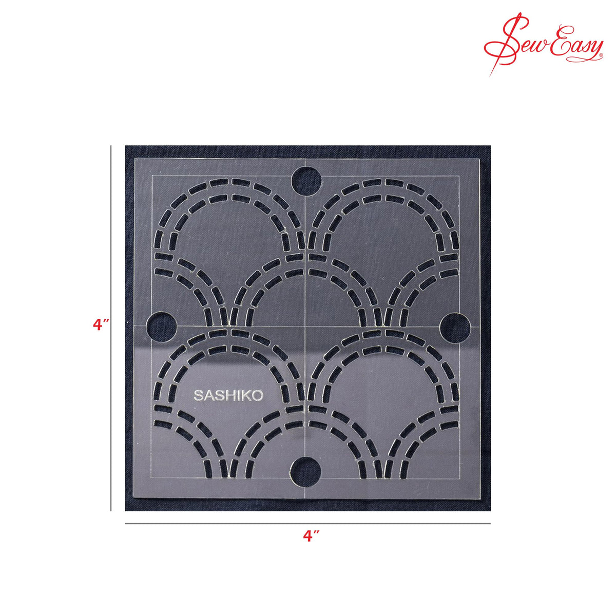 Sew Easy 4” Sashiko Template, Seigaiha (Waves)