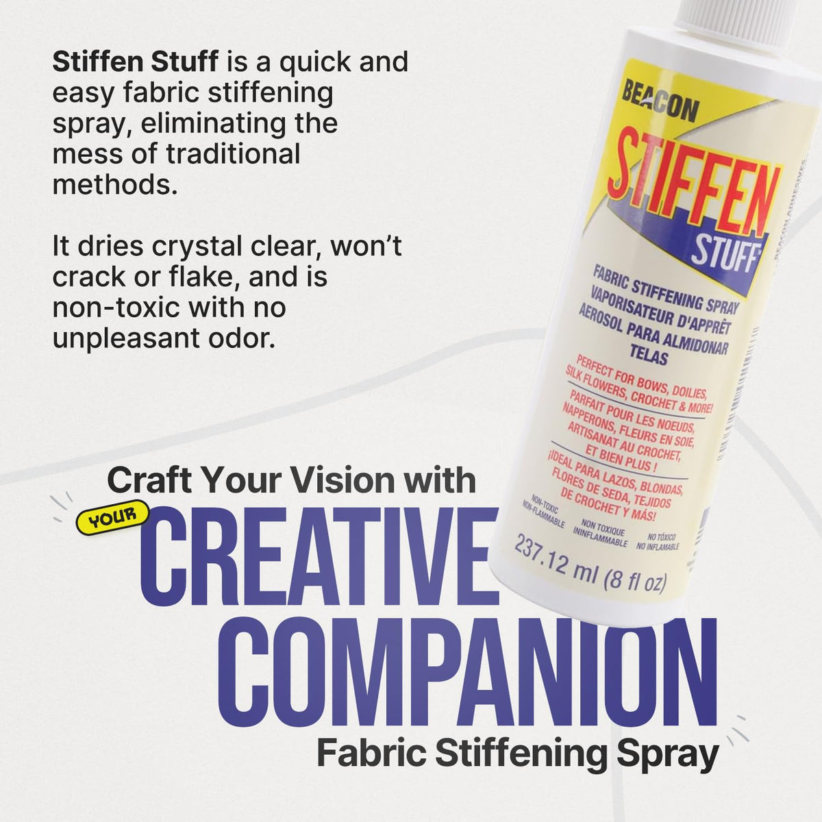 BEACON Stiffen Stuff Super Quick Stiffening Spray Fabric Stiffener