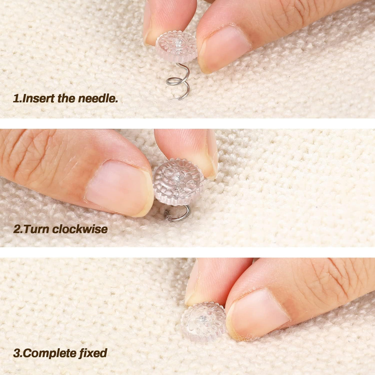 Hemline 13mm Upholstery Twist Pins, 30pcs, H710