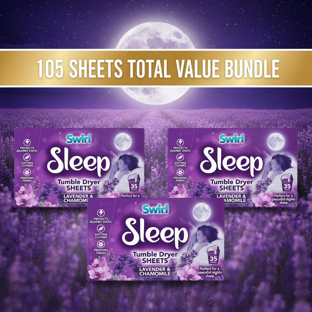 Tumble Dryer Sheets, Lavender & Chamomile, 105 Sheets
