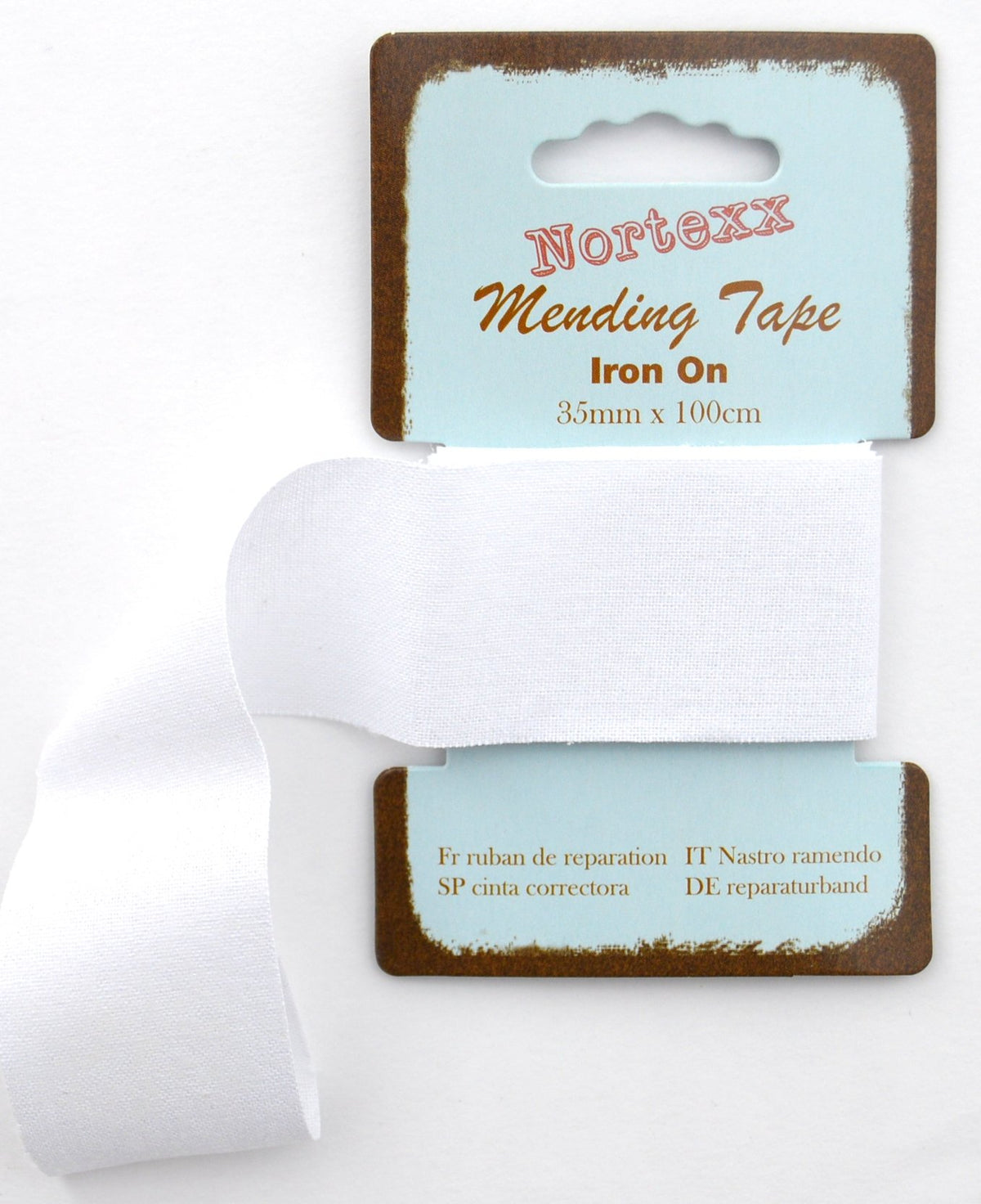 Nortexx Iron On Fabric Repair Tape, White