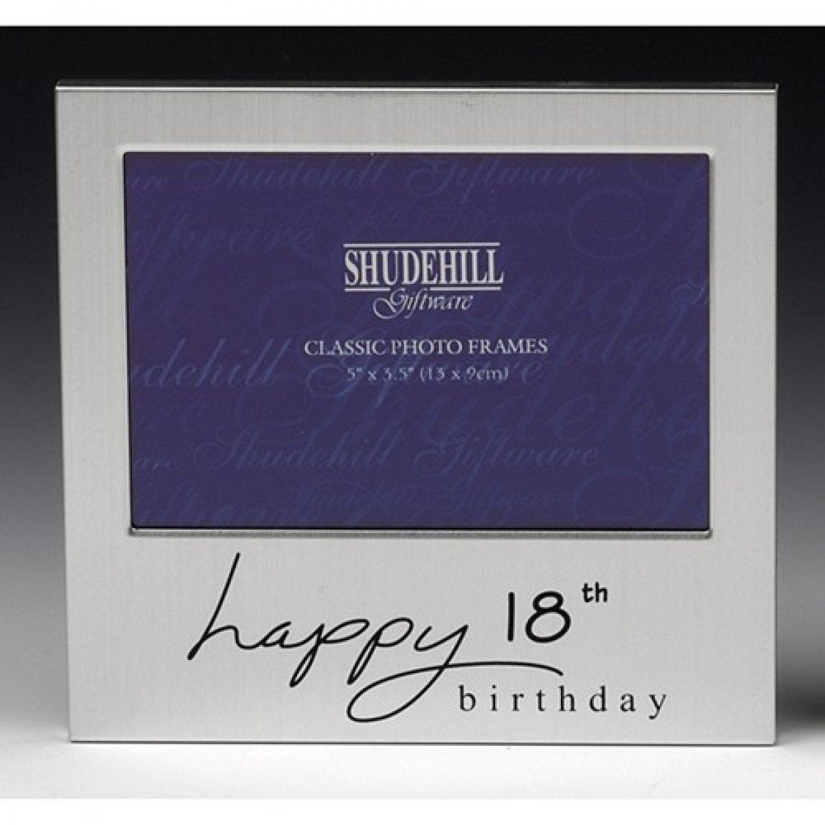 Shudehill 5" x 3" Happy 18th Birthday Photo Frame, Silver
