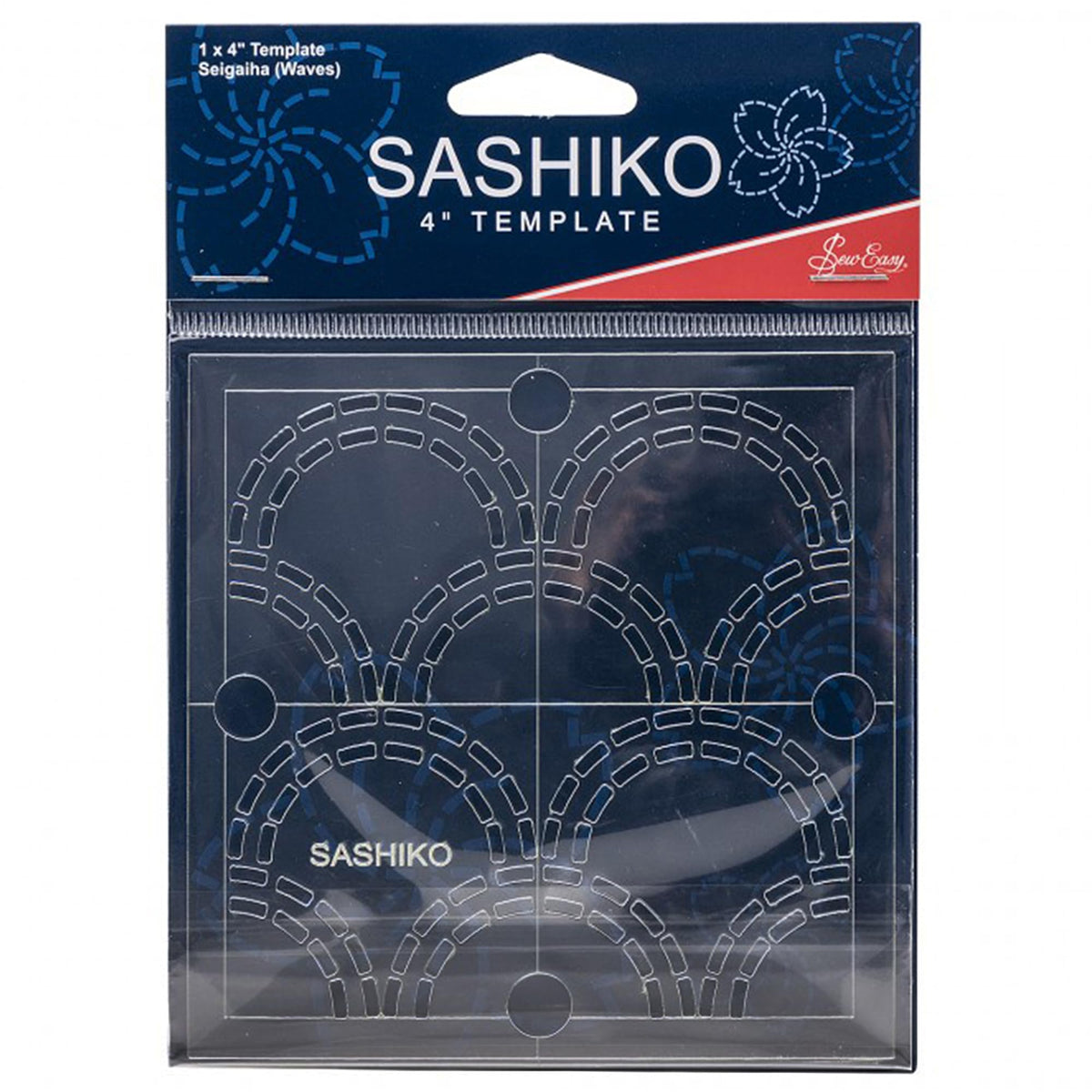 Sew Easy 4” Sashiko Template, Seigaiha (Waves)
