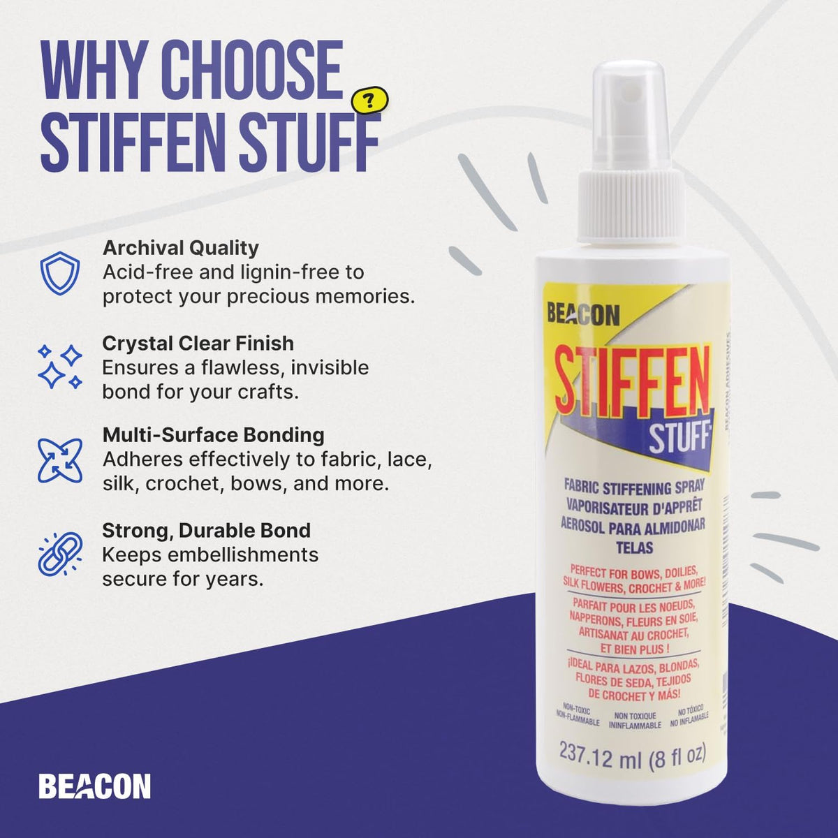 BEACON Stiffen Stuff Super Quick Stiffening Spray Fabric Stiffener