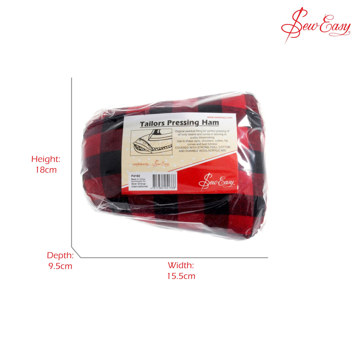 Hemline H4160 | Fabric Covered Tailor's Pressing Ham