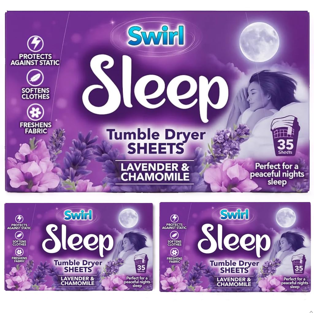 Tumble Dryer Sheets, Lavender & Chamomile, 105 Sheets