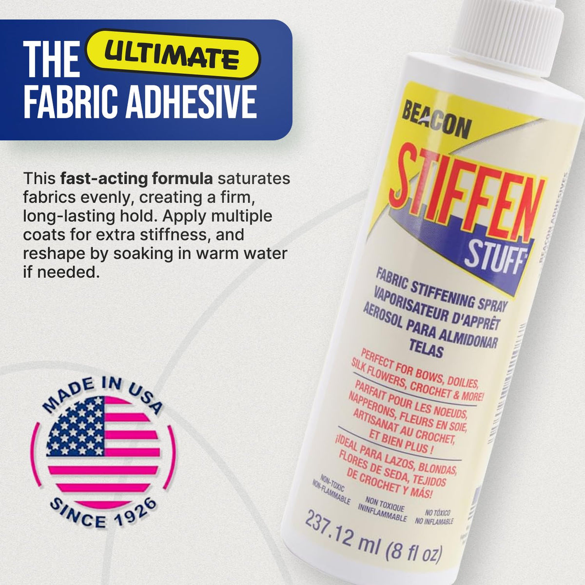 BEACON Stiffen Stuff Super Quick Stiffening Spray Fabric Stiffener