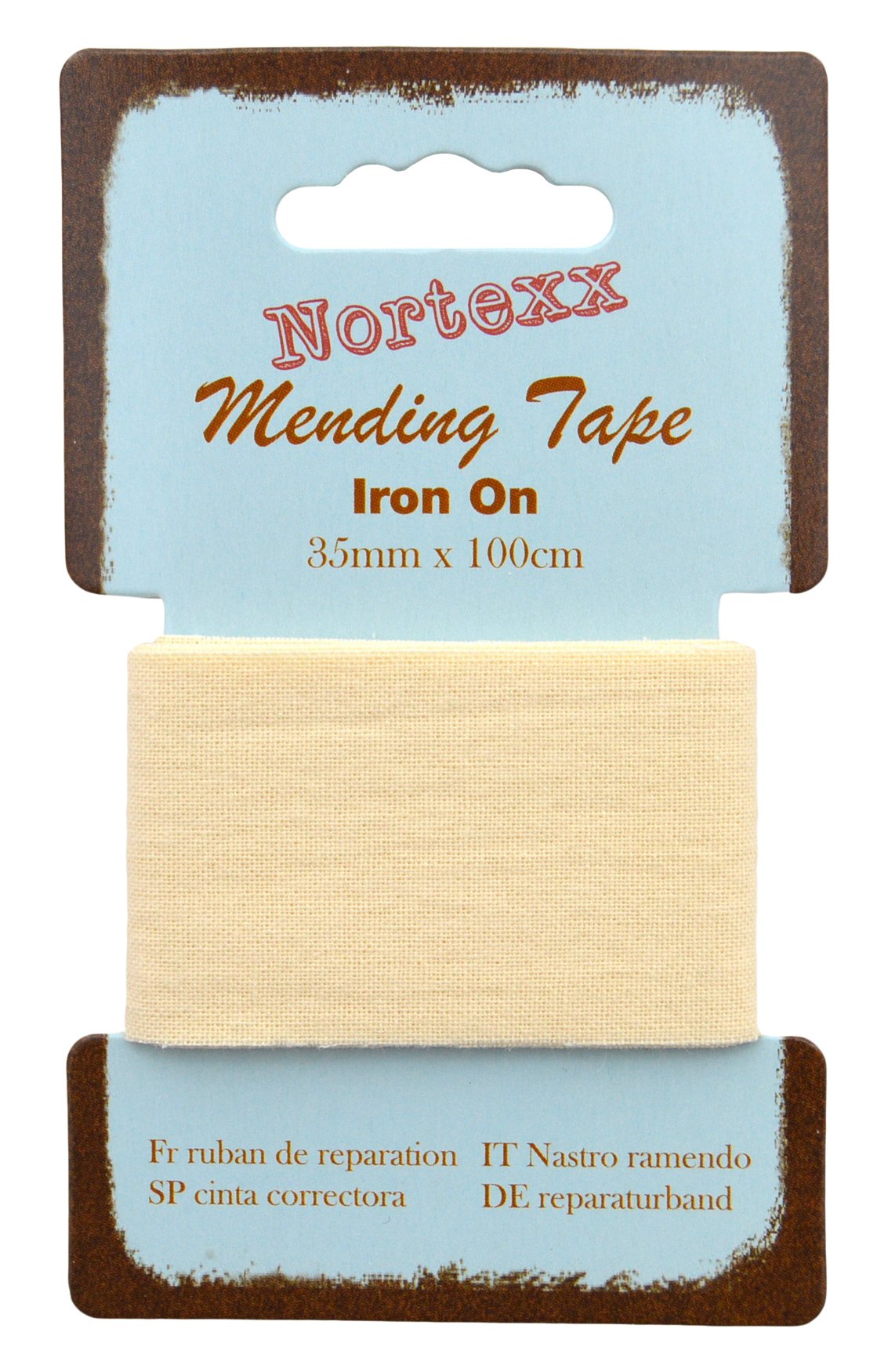 Nortexx Iron On Fabric Repair Tape, Cream