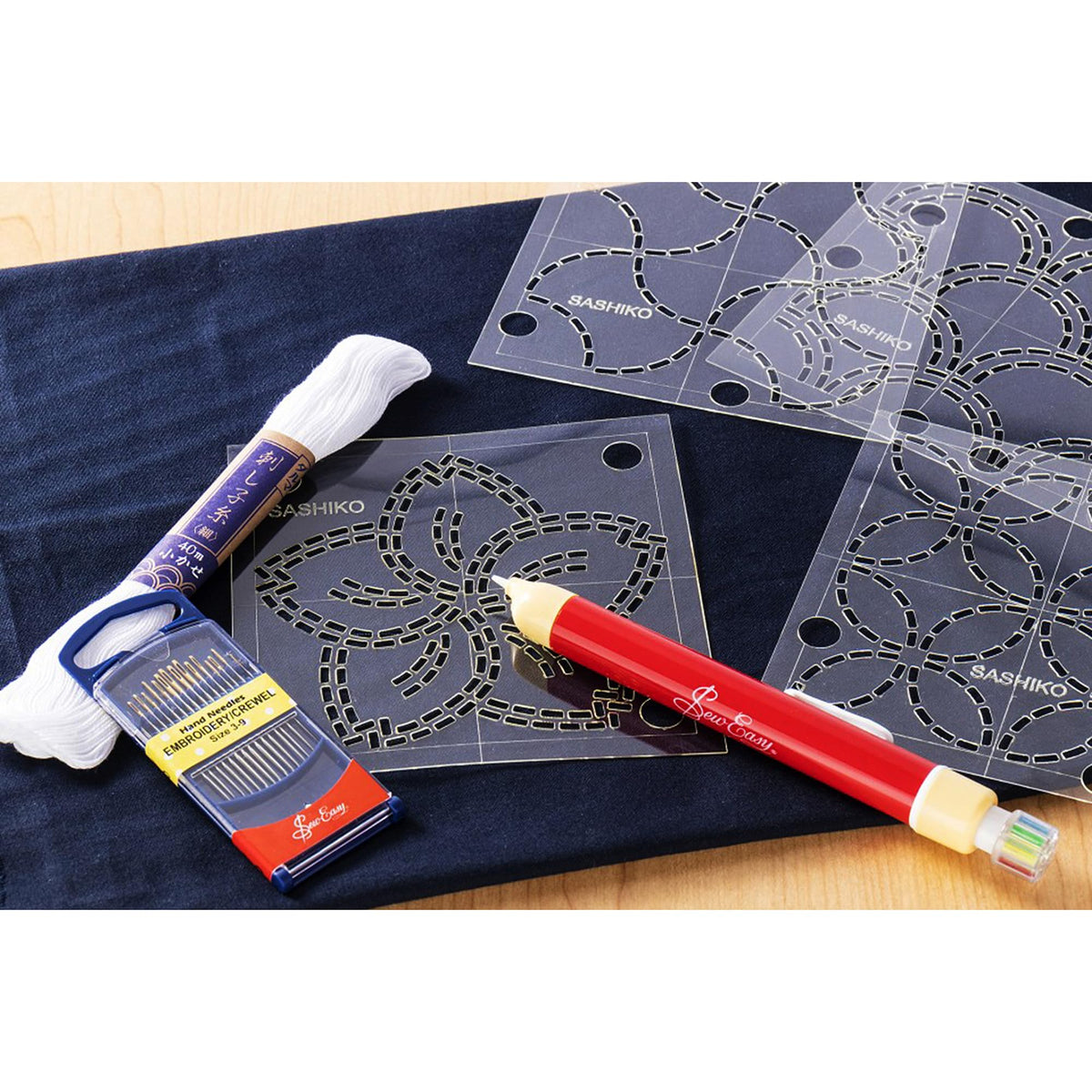 Sew Easy 4” Sashiko Template, Sakura (Cherry Blossom)