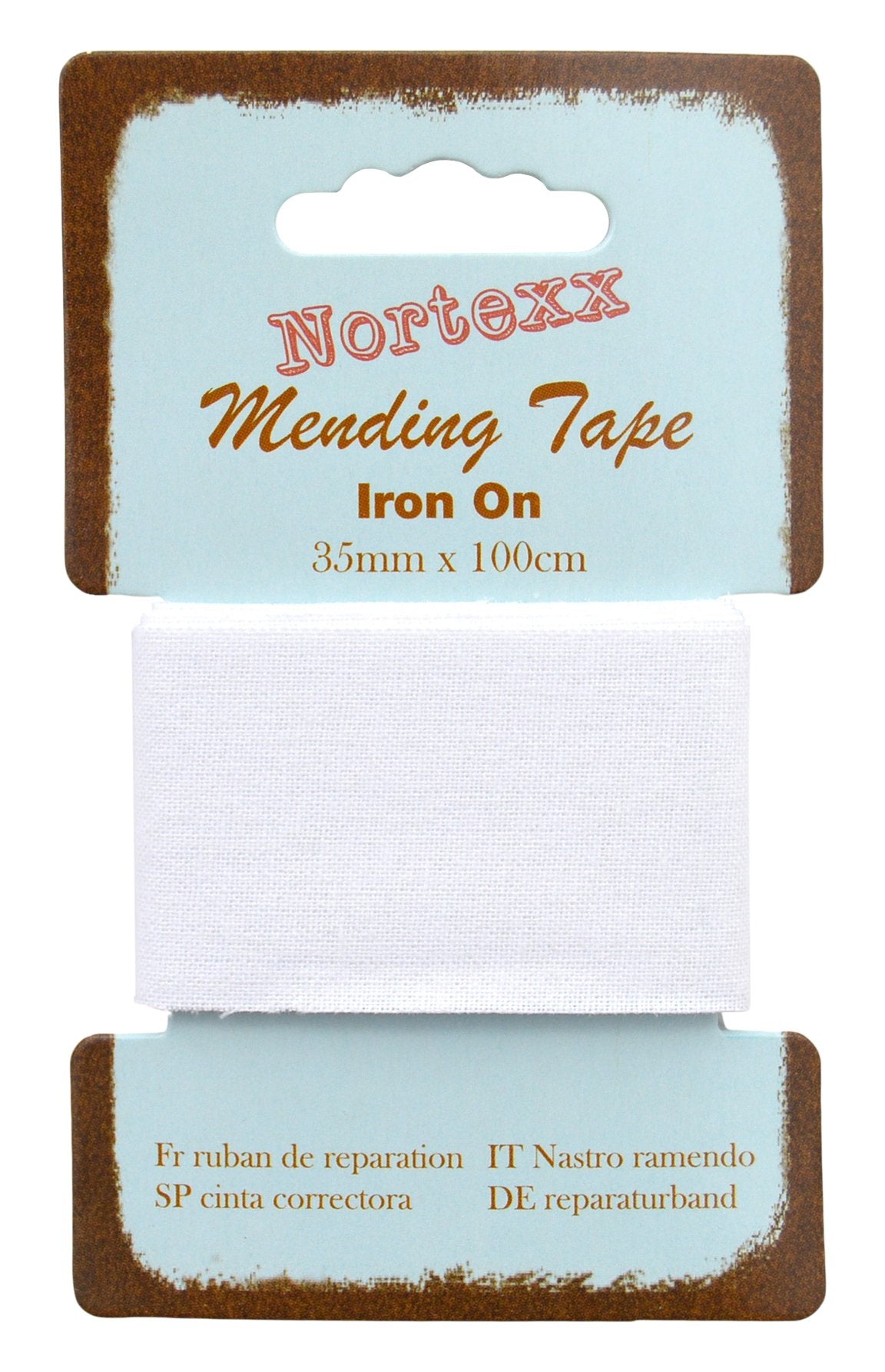 Nortexx Iron On Fabric Repair Tape, White