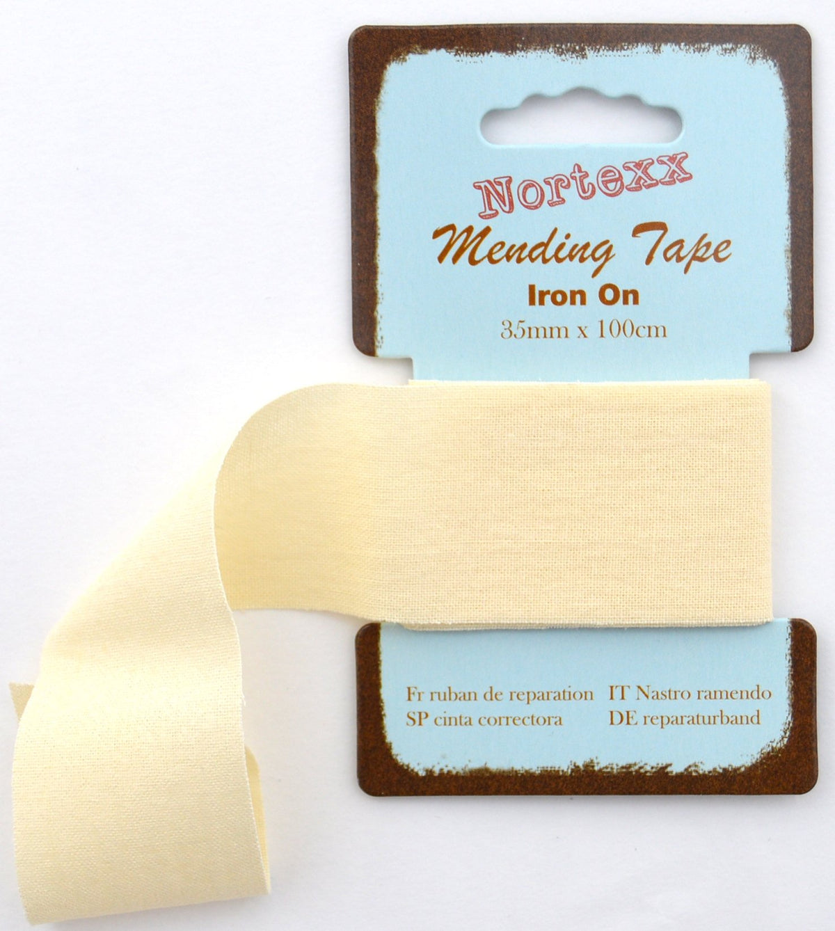 Nortexx Iron On Fabric Repair Tape, Cream