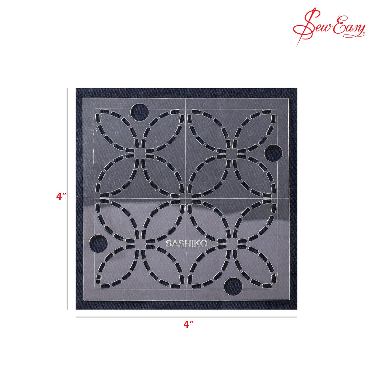 Sew Easy 4” Sashiko Template, Shippou (Seven Treasures)