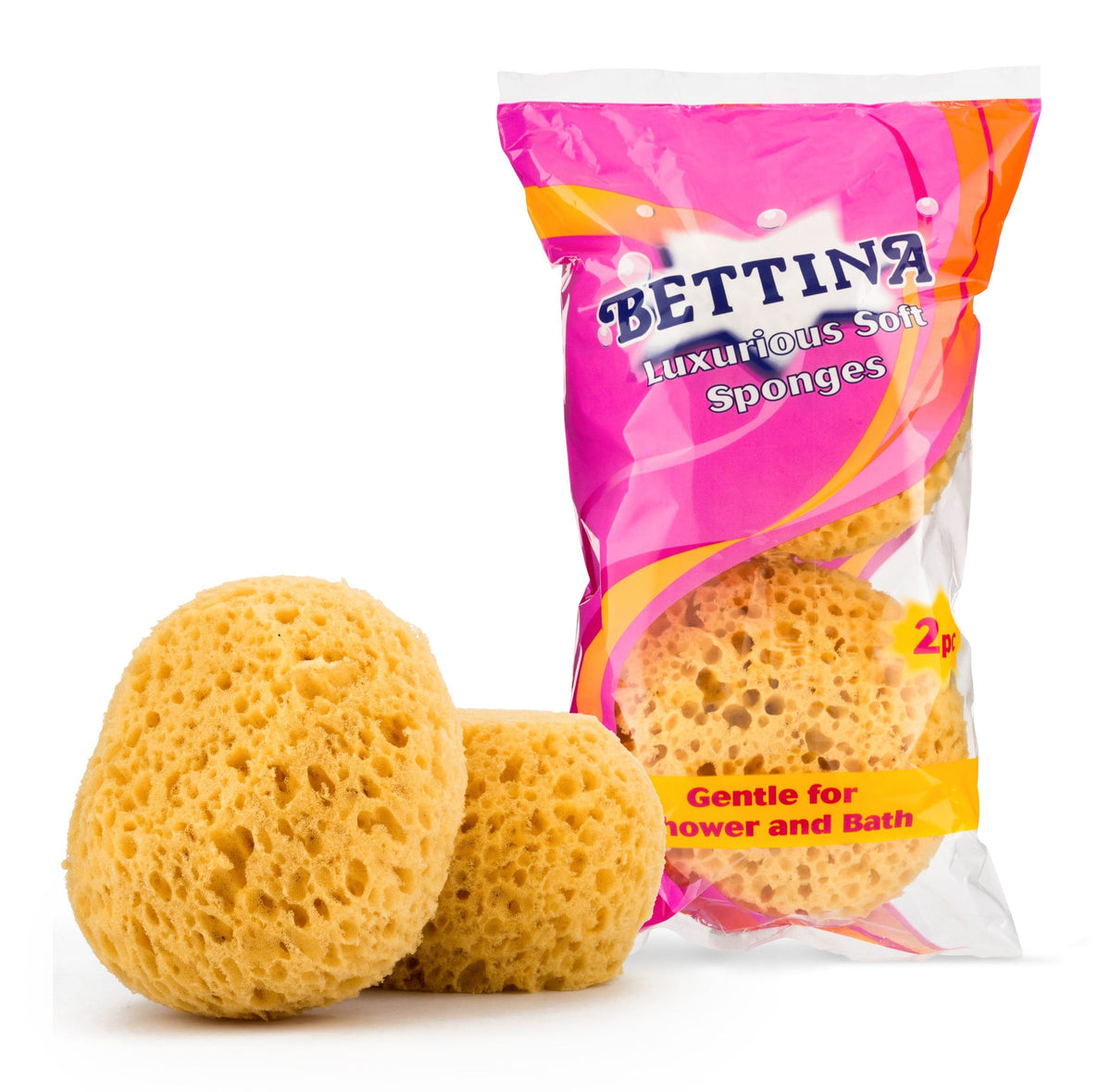 Bettina Luxurious Soft Sponges - 2 Pack - Synthetic Sea Sponge